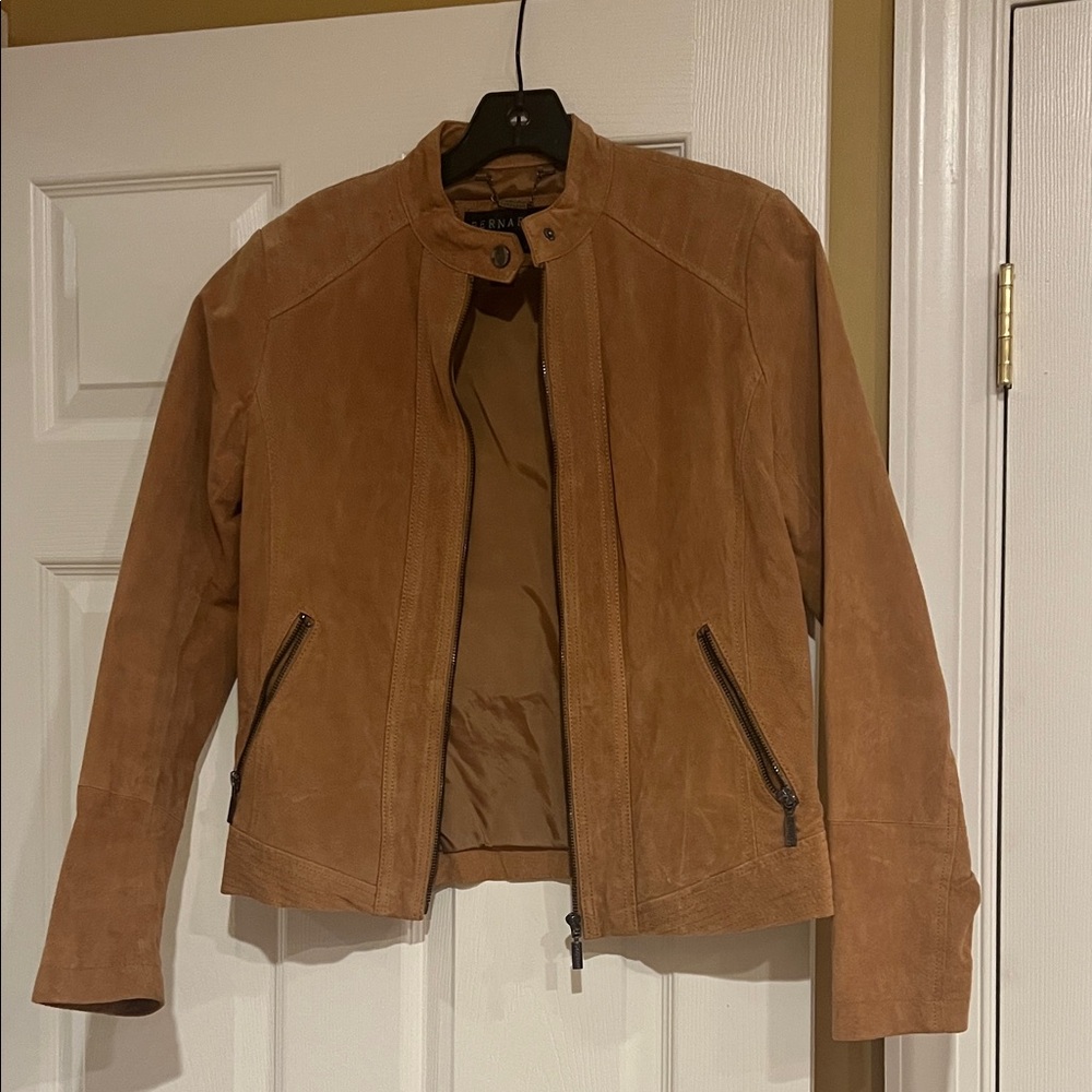 Womens Tan Suede Jacket